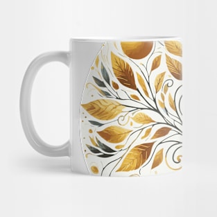 Swirly Gold Tree of Life Mug